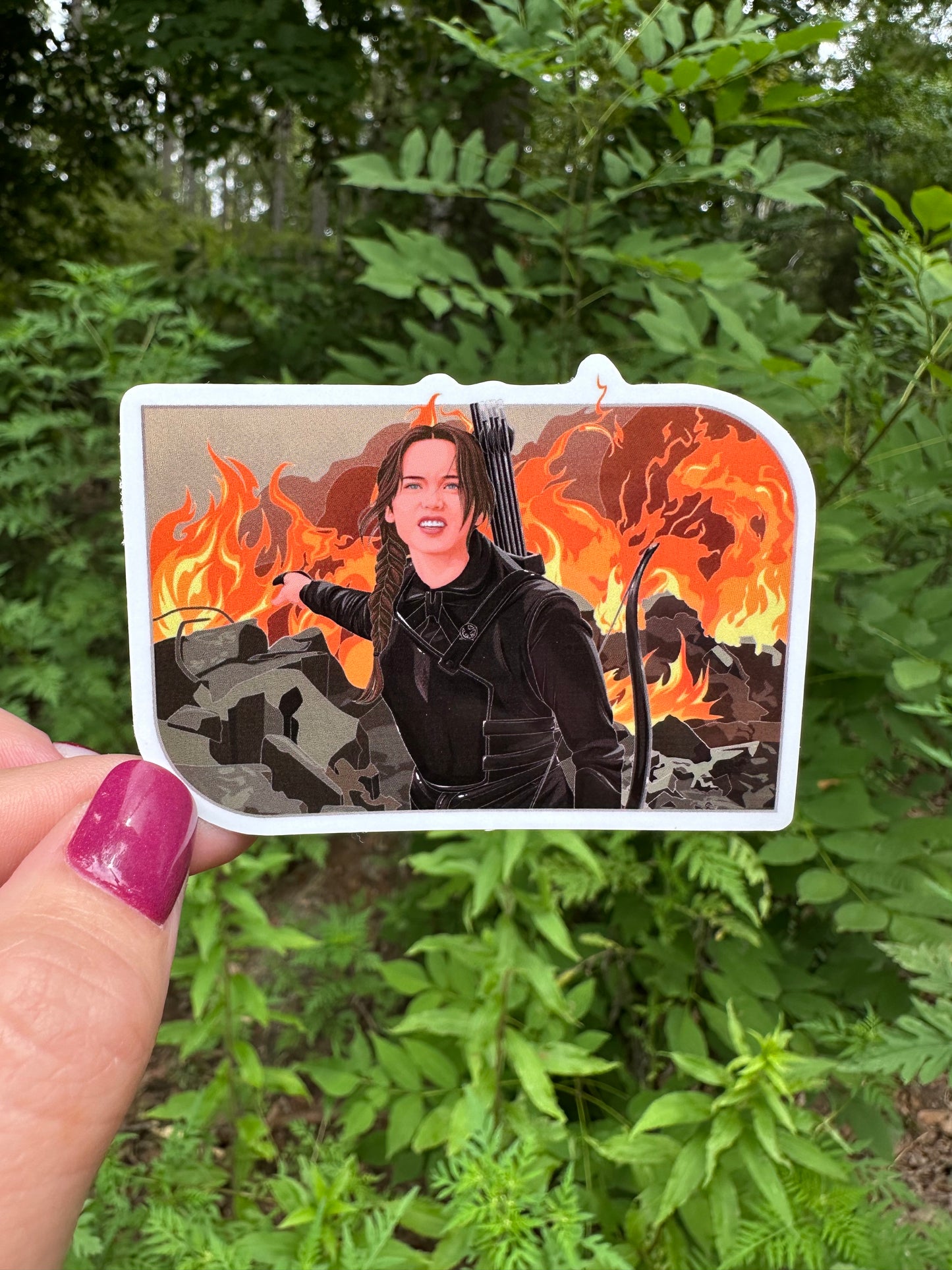 Fire is Catching Katniss Sticker