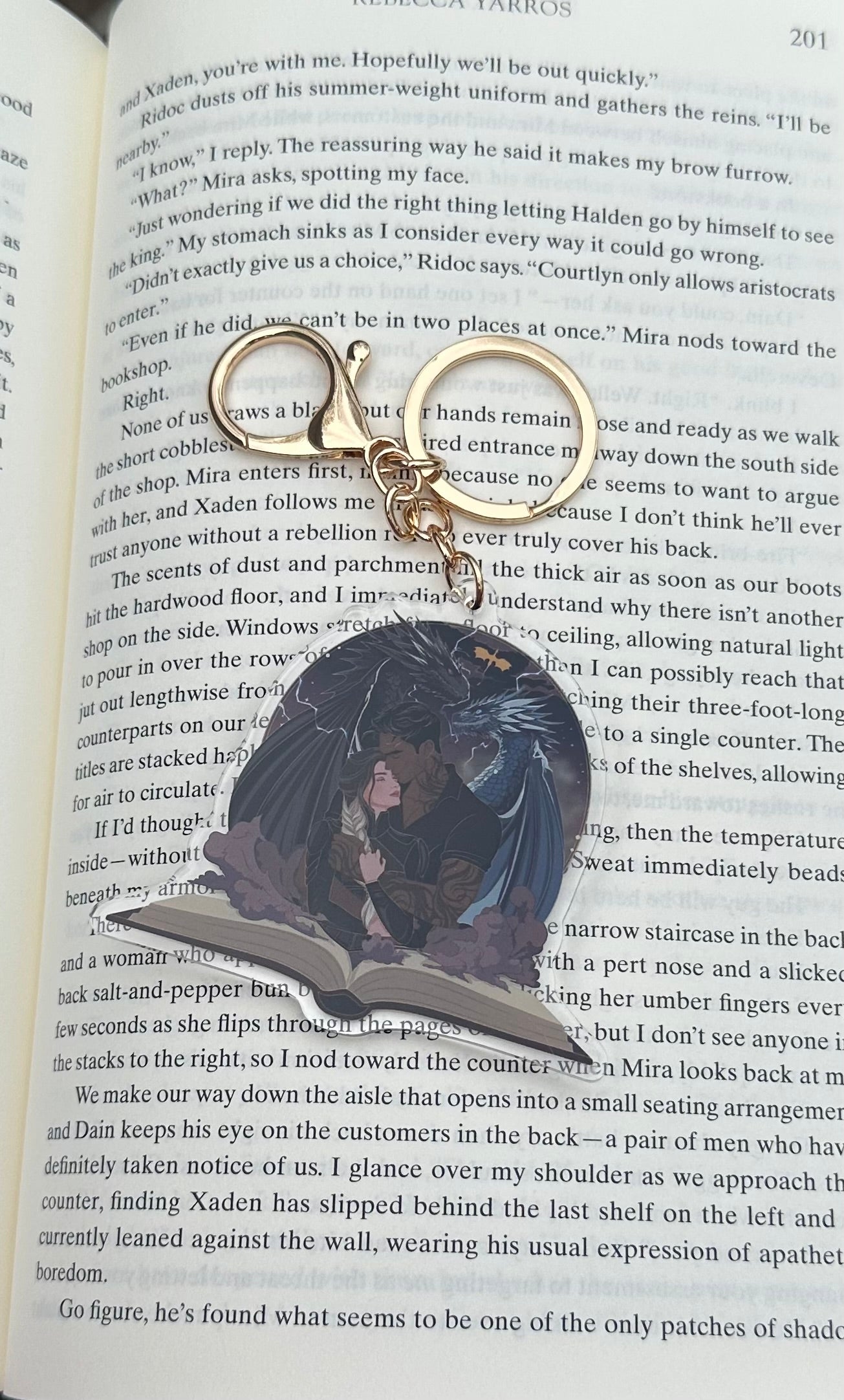 Violet & Xaden Unbound Keychain