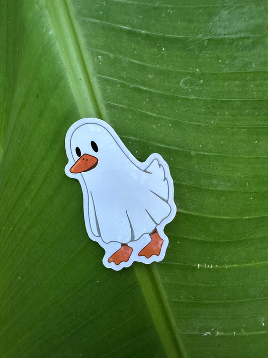 Ghosty Duck Sticker