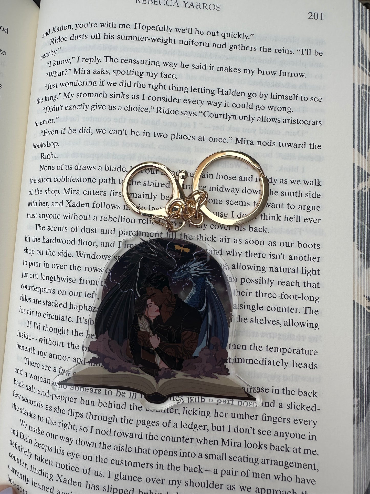 Violet & Xaden Unbound Keychain